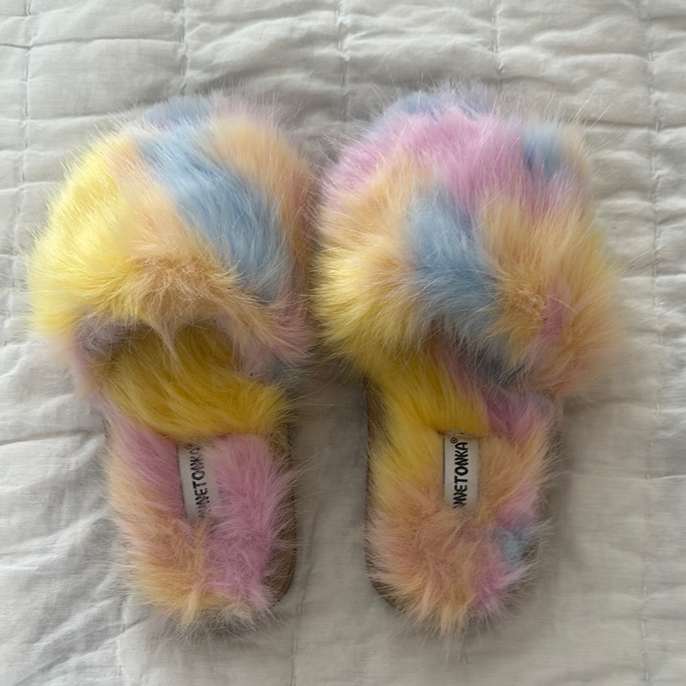 Minnetonka Kids Slippers - Lolo Unicorn size 2 girls